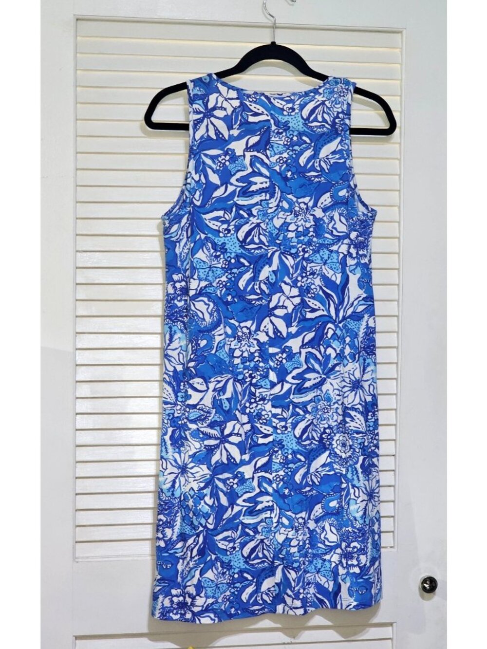 Lilly Pulitzer Wo's Blue Lela Henley Tang Flocking Fabulous Tank Dress Sz S 2785 - Picture 13 of 15